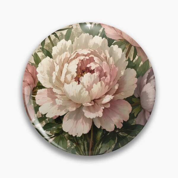 Item preview, Vintage Peony Bouquet Illustration - Antique Botanical Floral Art designed and sold by Darlin8888.