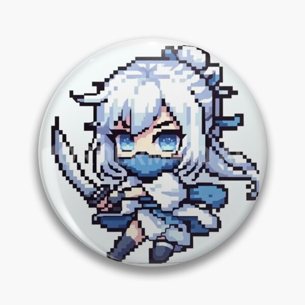 Item preview, Kawaii Pixel Ninja Girl Chibi Anime RPG Character designed and sold by EchoWave11.