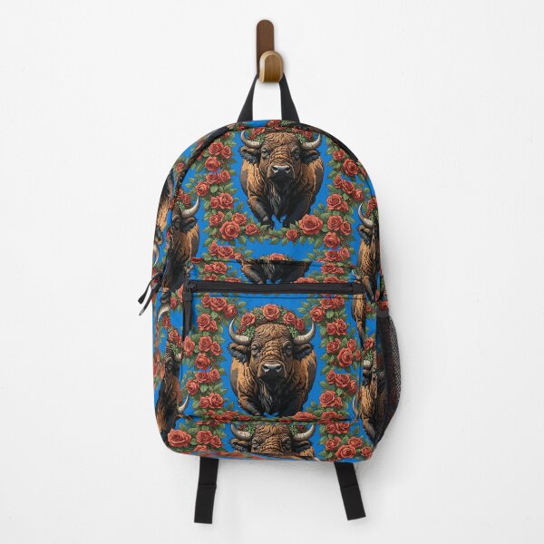Item preview, Buffalo Surrounded By Red Roses designed and sold by taiche.