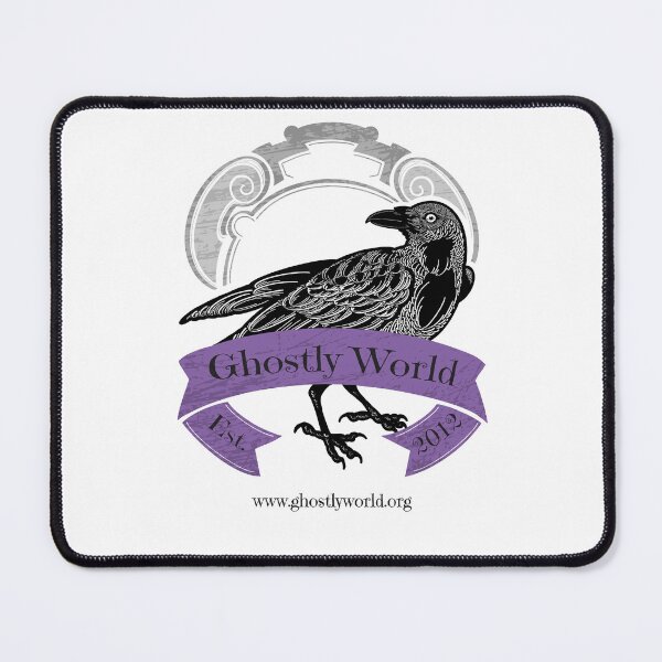 Artikelvorschau, Ghostly World Rustic Logo (Lila) Dunkler Text entworfen und verkauft von GhostlyWorld.