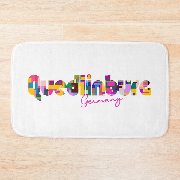 Item preview, Quedlinburg, Germany, Vibrant Abstract City Typography Art designed and sold by Wanderful-roads.