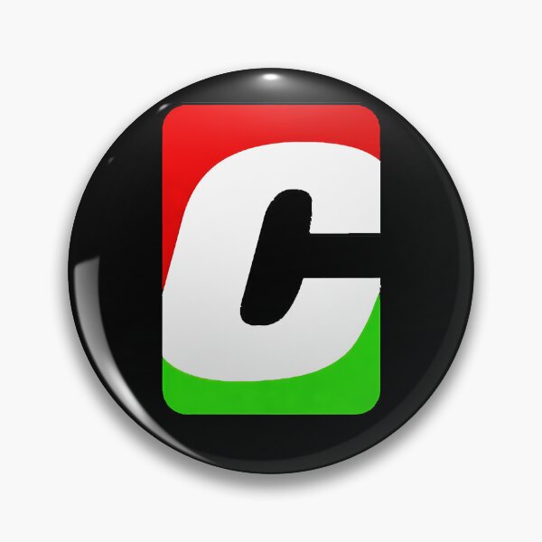 Item preview, Bold White Italicized Letter C Graphic Over A Divided Red And Green designed and sold by EverythingART's.