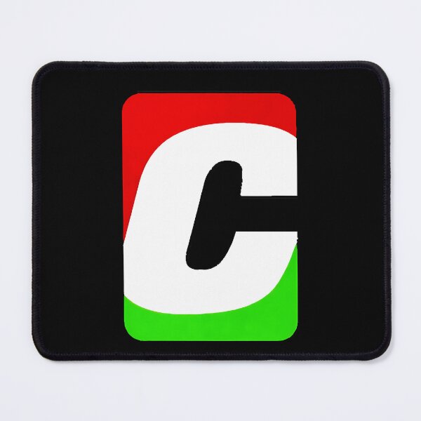 Item preview, Bold White Italicized Letter C Graphic Over A Divided Red And Green designed and sold by EverythingART's.