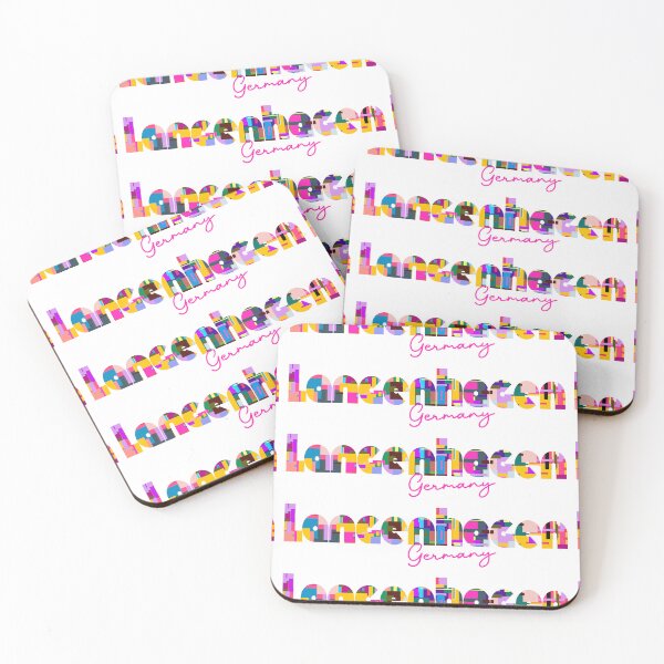 Item preview, Langenhagen, Germany, Vibrant Abstract City Typography Art designed and sold by Wanderful-roads.