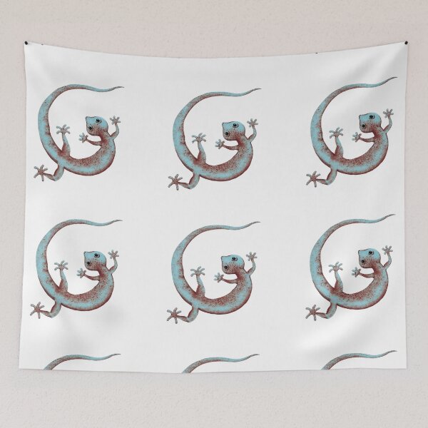 Item preview, Witchy Gecko Familiar Forest Spirit Art | Magical Nature Sticker designed and sold by More Prussian Blue.