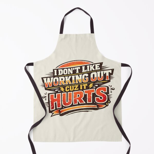 Item preview, I Don't Like Working Out Cuz It Hurts, Aggressive Gym Humor designed and sold by graphic-genie.