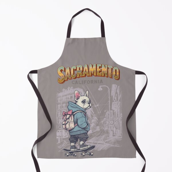 Item preview, Sacramento California Retro Skater French Bulldog Urban Design designed and sold by Jen.Lou.