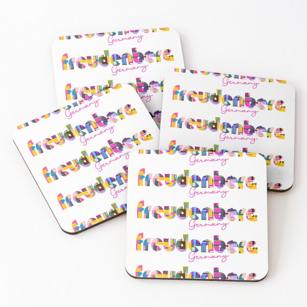 Item preview, Freudenberg, Germany, Vibrant Abstract City Typography Art designed and sold by Wanderful-roads.