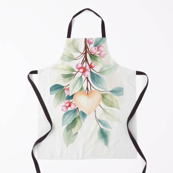Item preview, Watercolor Heart Hanging from Pastel Berry Branch designed and sold by Vida e Arte.