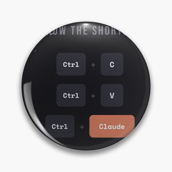 Item preview, Ctrl+C, Ctrl+V, Ctrl+Claude — Funny AI Coding Keyboard Shortcuts Tee designed and sold by Studio Deadpan.
