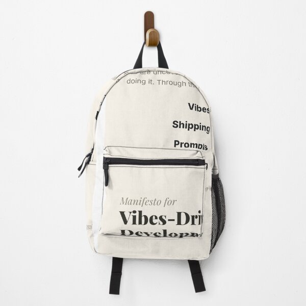 Item preview, Manifesto for Vibes-Driven Development: Vibes over Specs, Shipping over Tests — Funny AI Coding Tee designed and sold by Studio Deadpan.