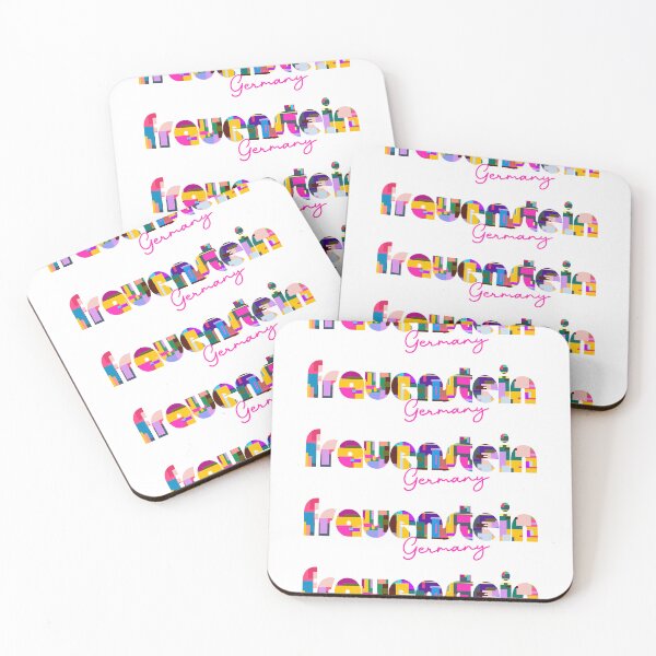 Item preview, Frauenstein, Germany, Vibrant Abstract City Typography Art designed and sold by Wanderful-roads.