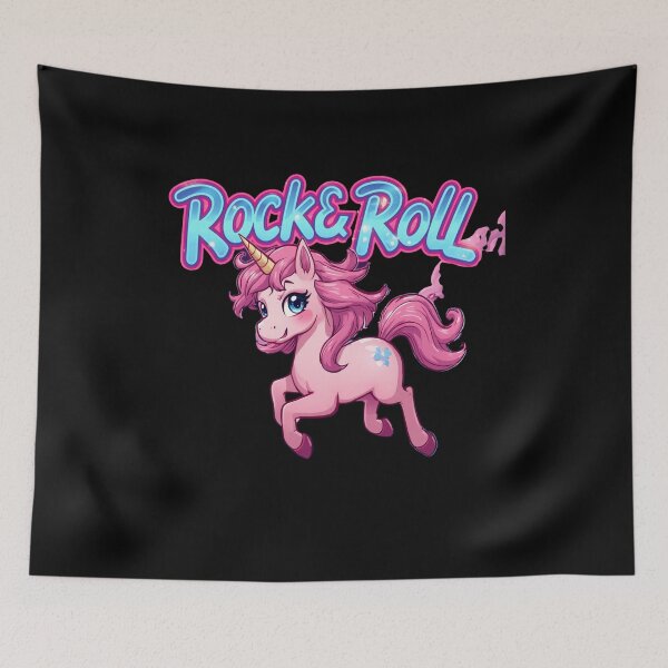 Artikelvorschau, Rock'n'Roll-Einhorn entworfen und verkauft von whatthefoxsays.
