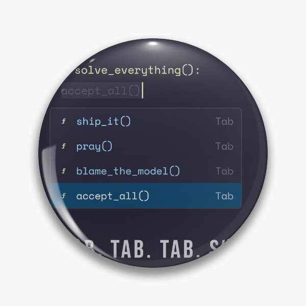 Item preview, Describe, Accept, Repeat Until It Compiles or You Cry — Funny AI Coding Assistant Quick-Start Tee designed and sold by Studio Deadpan.