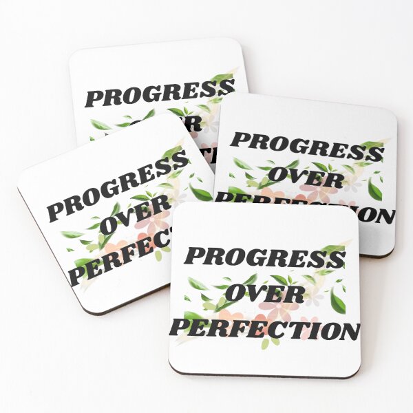 Item preview, Progress Over Perfection Motivational Quote Design designed and sold by Spark-Smile15.