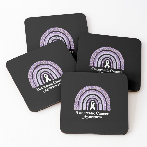 Item preview, Pancreatic Cancer Rainbow Pancreatic Cancer Awareness Purple Ribbon designed and sold by SapfireStuArt.