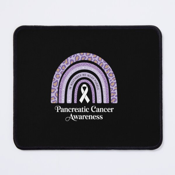 Item preview, Pancreatic Cancer Rainbow Pancreatic Cancer Awareness Purple Ribbon designed and sold by SapfireStuArt.