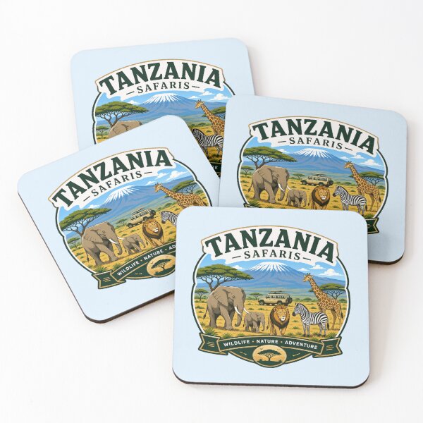 Item preview, Tanzania Safaris Wildlife Adventure  designed and sold by Myra365Art.