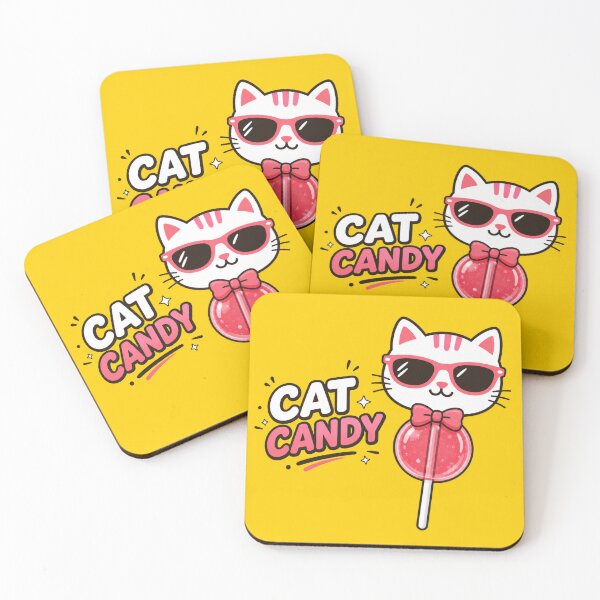 Item preview, Cat Candy Cool Lollipop Graphic Design designed and sold by ArtoryNest.