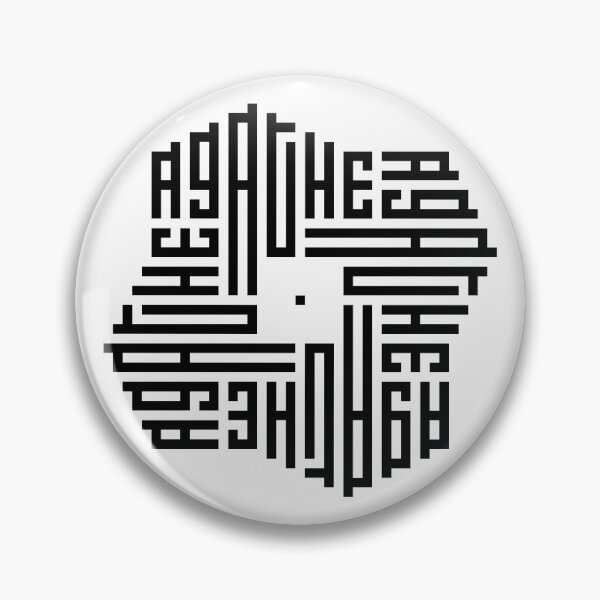Item preview, AGATHE | Black  | Modern Geometric Kufi Calligraphy | From Name to Art   designed and sold by FOR YOUR NAME.