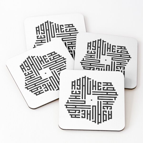 Item preview, AGATHE | Black  | Modern Geometric Kufi Calligraphy | From Name to Art   designed and sold by FOR YOUR NAME.