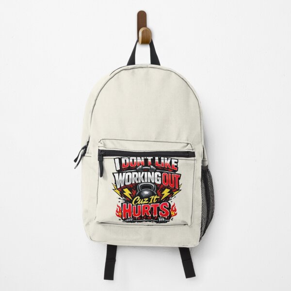 Item preview, I Don't Like Working Out Cuz It Hurts, Funny Retro Gym designed and sold by graphic-genie.