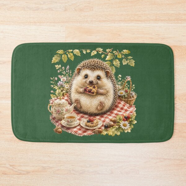 Artikelvorschau, Picknick-Igel-Beerenkuchen Cottagecore entworfen und verkauft von MagicMakerPh⭐⭐⭐⭐⭐.