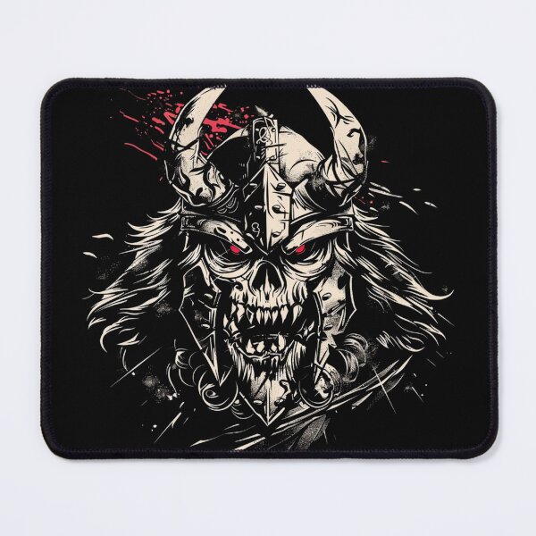 Item preview, Viking Skull Darkwear T-Shirt– Grimdark Undead Streetwear Tee designed and sold by VectorForge.