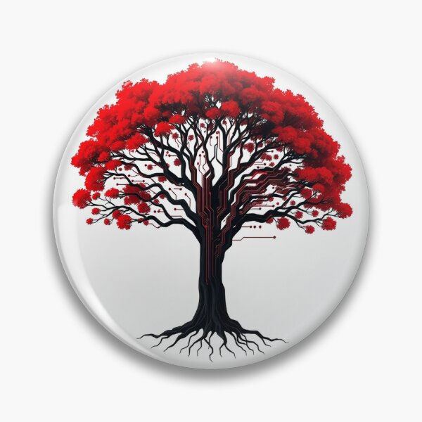 Item preview, Circuit Tree Tech Nature - Modern Graphic Art Stic designed and sold by QuirkThreadsCo.