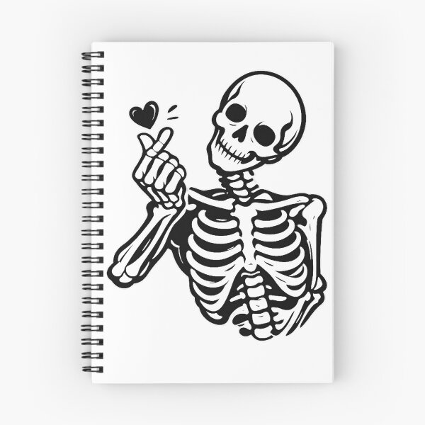 Item preview, Skeleton Finger Heart Cute Gothic Love Halloween designed and sold by Grump and Co.