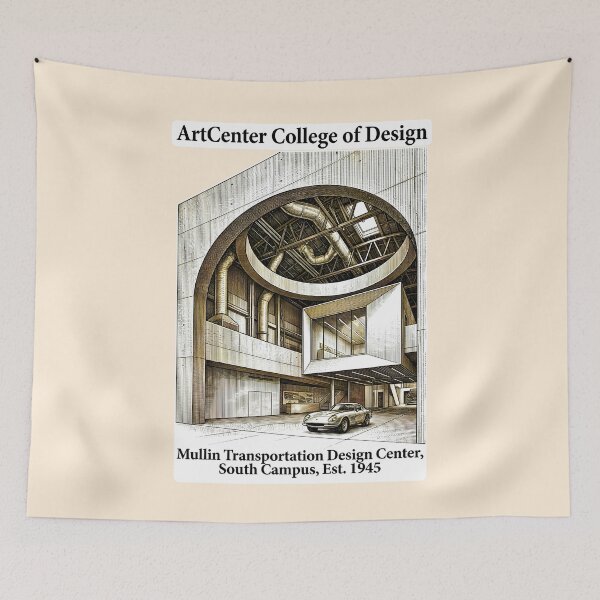 Item preview, ArtCenter College of Design Supersonic Wind Tunnel Vintage Engraving designed and sold by EvergreenPark - Tee Studio.