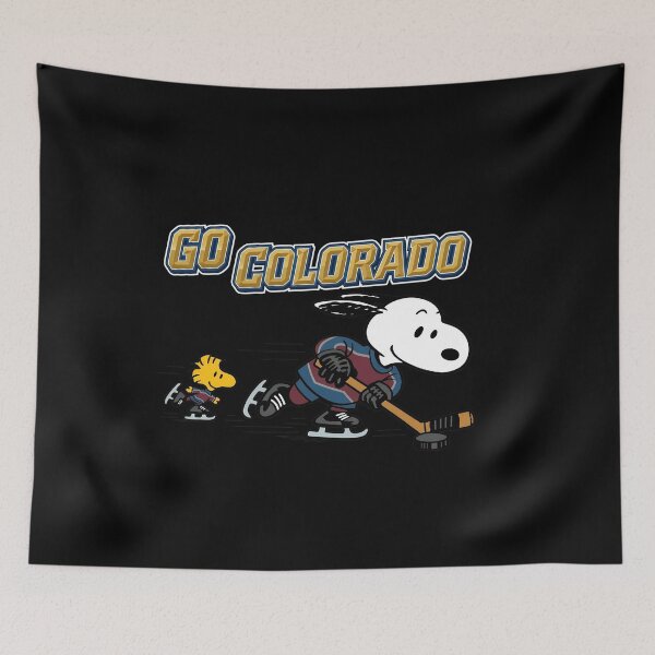 Item preview, GO COLORADOO Snoopy Hockey Peanuts designed and sold by WilliamFerris.