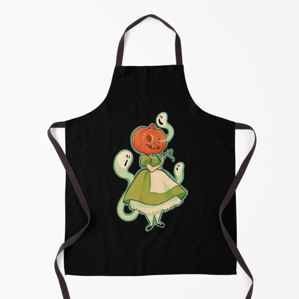 Item preview, Cottagecore Pumpkin Girl in Vintage Autumn Dress Art designed and sold by Melivillosart.