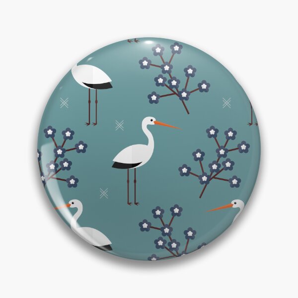 Item preview, Storks on blue designed and sold by reneesillus.