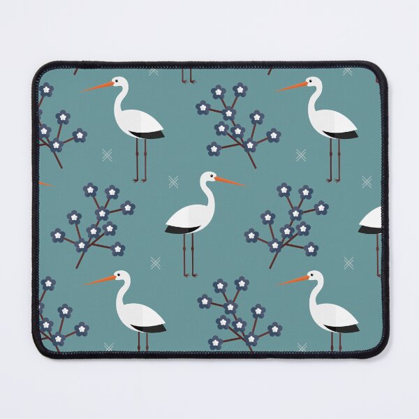 Item preview, Storks on blue designed and sold by reneesillus.