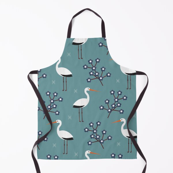 Item preview, Storks on blue designed and sold by reneesillus.