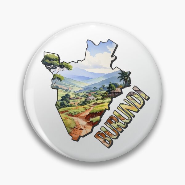 Item preview, Burundi Watercolor Map designed and sold by Motivburg.