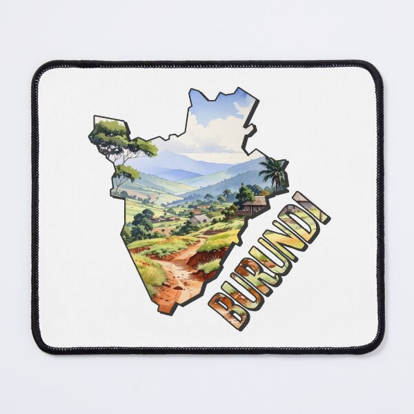 Item preview, Burundi Watercolor Map designed and sold by Motivburg.