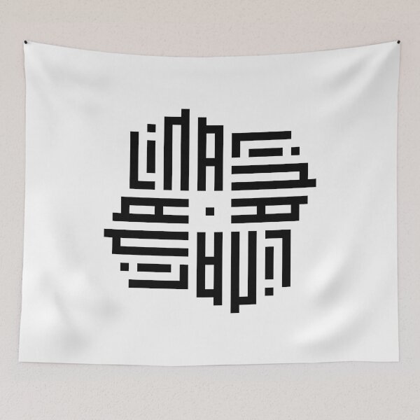 Item preview, LINA | Black  | Modern Geometric Kufi Calligraphy | From Name to Art   designed and sold by FOR YOUR NAME.