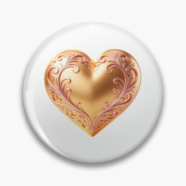Item preview, Ornate Golden Heart Filigree designed and sold by WonderDokkan.