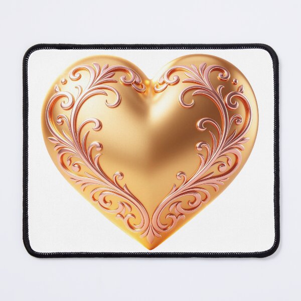 Item preview, Ornate Golden Heart Filigree designed and sold by WonderDokkan.