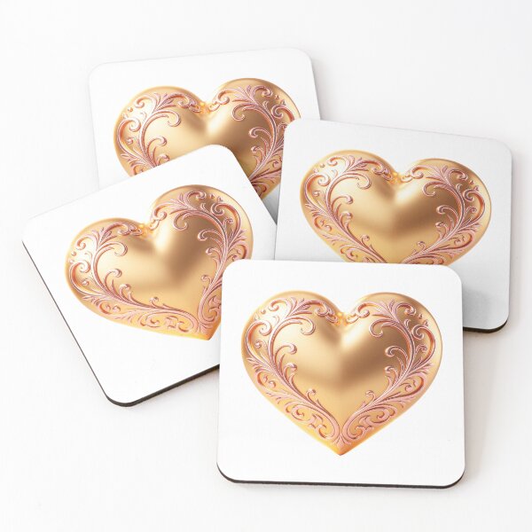Item preview, Ornate Golden Heart Filigree designed and sold by WonderDokkan.