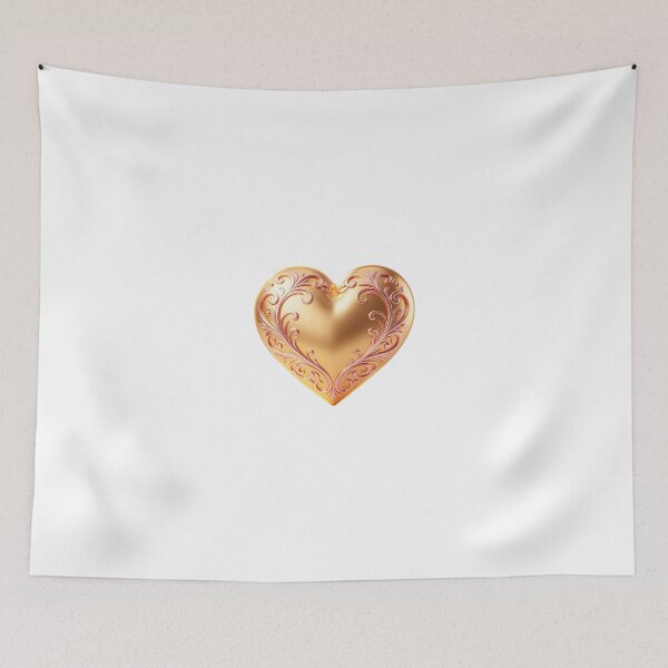 Item preview, Ornate Golden Heart Filigree designed and sold by WonderDokkan.