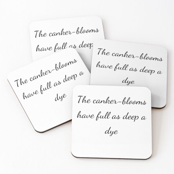 Item preview, "The canker-blooms have full as deep a dye" - handwriting black designed and sold by ariksworld.