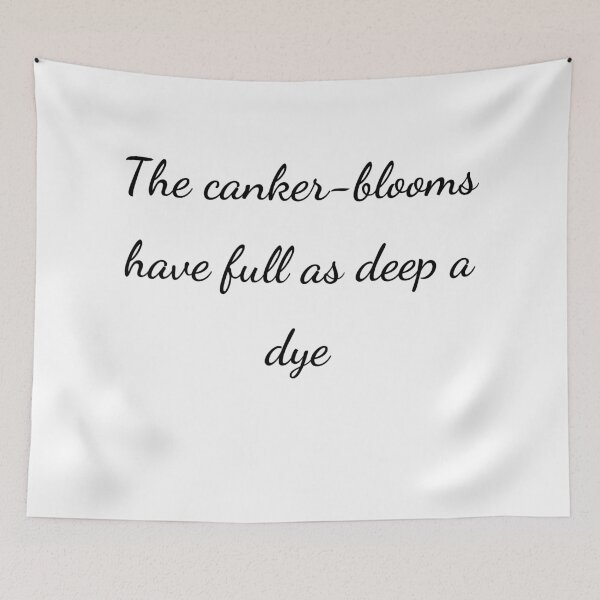 Item preview, "The canker-blooms have full as deep a dye" - handwriting black designed and sold by ariksworld.