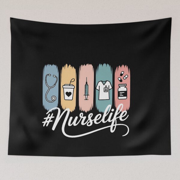 Item preview, Nurses' day nurse week appreciation brushstrokes designed and sold by SapfireStuArt.