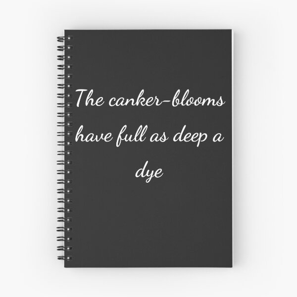 Item preview, "The canker-blooms have full as deep a dye" - handwriting white designed and sold by ariksworld.