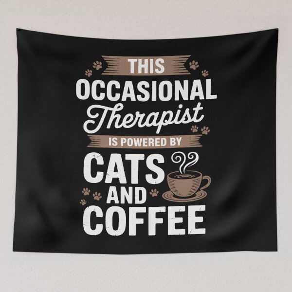 Item preview, Occupational Therapist Cat Lover Coffee Lover designed and sold by SapfireStuArt.