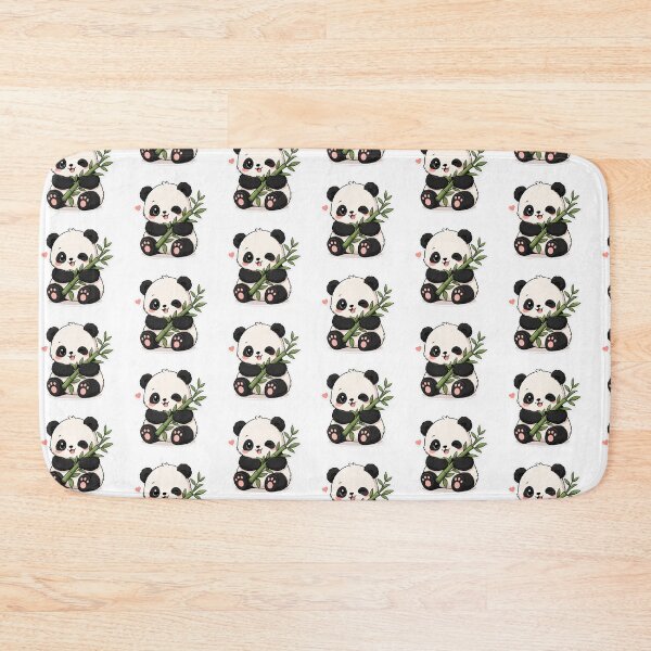 Item preview, Cute Panda with Bamboo Sticker | Kawaii Baby Panda designed and sold by Moodexa.