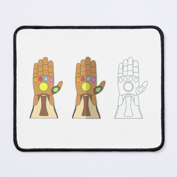 Item preview, Minimalist Power Glove Vector | Fantasy Gem Gauntlet Illustration | Cartoon Magic Hand Design | thanos gauntlet designed and sold by amareshdas008.